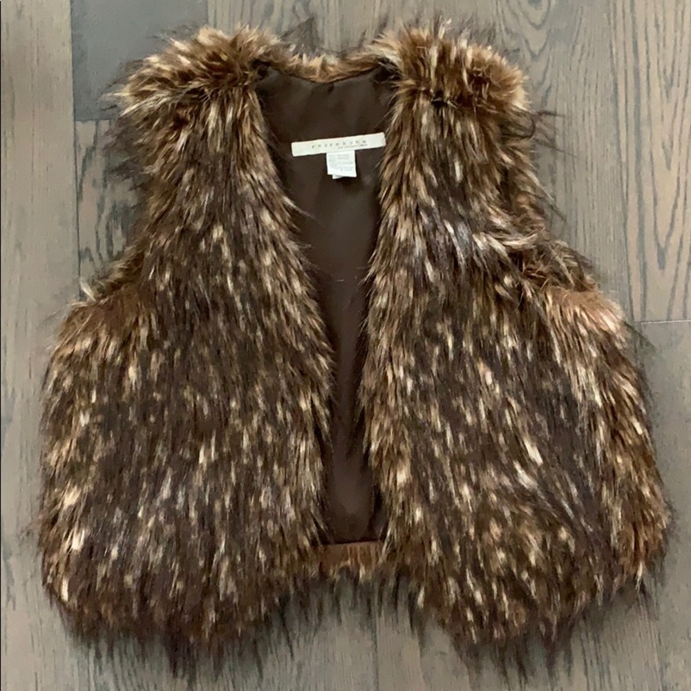 Faux fur vest